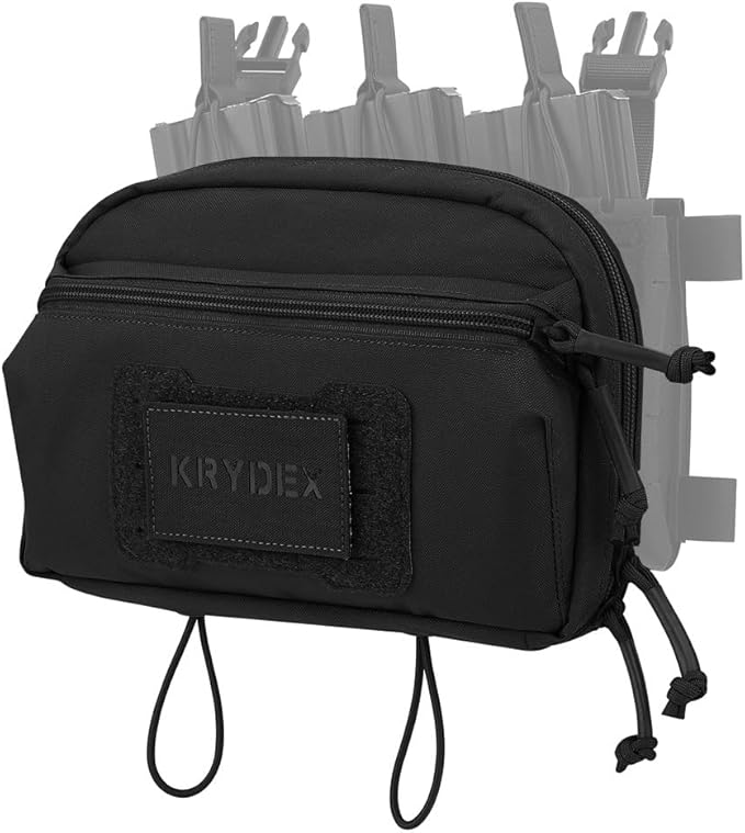 KRYDEX Tactical Admin Pouch with Molle GP Pouch Modular Pouch Utility Fanny Pack for Vest and Chest Rig