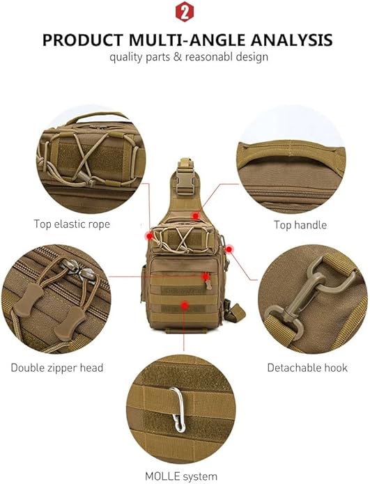 Jungle Leopard Fishing Climbing Chest Bag Tactics Military Shoulder Backpack Rucksacks Bag for Sport MOLLE Bag
