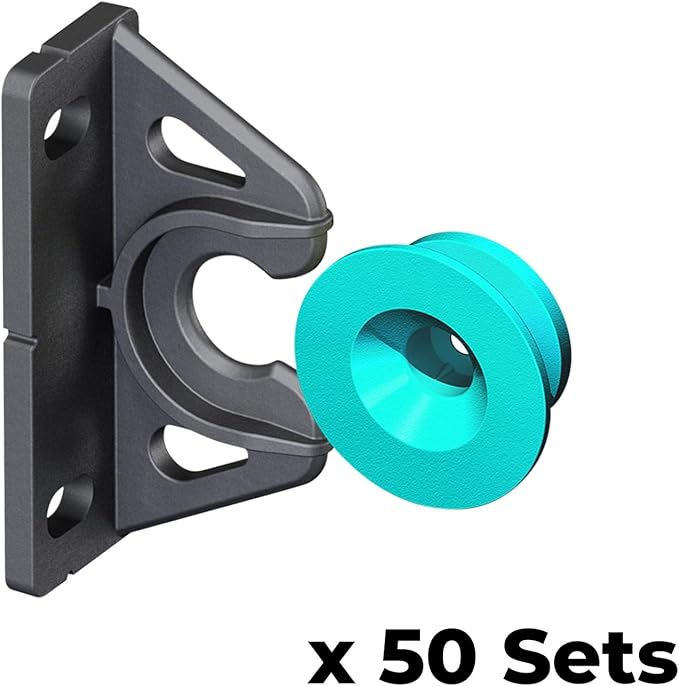 Button Fix Type 2 Bracket Marker Connecting 90 Degree Panels with New Upgraded Button (50 Sets)