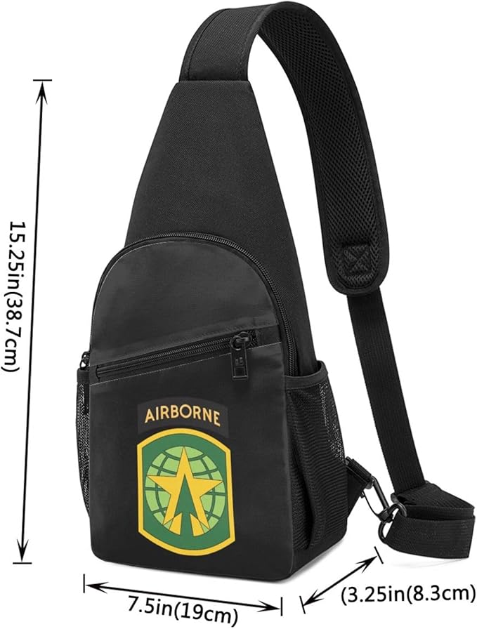 US Army 16th Military Police Brigade Chest Pack Leisure Shoulder Crossbody Chest Bag