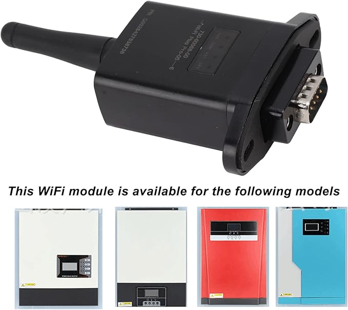 Hybrid Solar Inverter WiFi Module Wireless RS232 Communication Port APP Control Remote Monitor Module for PS1K HPS3K PS3KVA MPS VI1 3500W 24V Solar PV Power Grid Connected