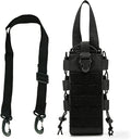 Tactics Backpack Water Bottle Holder with Shoulder Straps 1000D Adjustable Bottle Pouch Bag Carrier for Camping Hiking