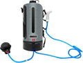 3 Gallon Portable Pressure Camp Shower with Air Pump &amp Detachable Shoulder Strap Outdoor Showers for RV Camping Hiking