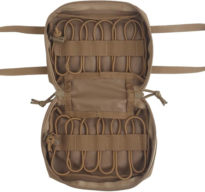 Tactical Medical Pouch - MOLLE IFAK &amp Trauma Kit Bag for First Aid Duty Belt EMT and Survival