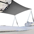 T Top Sun Shade Extension Kit Boat Sun Shade 800D Polyester Waterproof and UV Resistant Material with Stainless Steel Telescopic Shade Poles Gray Size4:A=70 B=82 C=59
