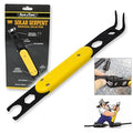 Rack-A-Tiers Solar Serpent - 5-in-1 Multipurpose Solar Connector Tool for MC4 T4 PV4 PV4-S and Amphenol H4 Universal Solar Panel Tool Built-in ¼” and ⅜” Wrench Flat-Head Screwdriver (#30200)
