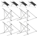 45 Inch 4 Sets Solar Panel Mounting Brackets Kit 0-90 Adjustable Solar Panel Tilt Mount Brackets for 100-400W Panels Windproof for RoofRVGround Boat and Off-Grid . (4Sets Upgrade)
