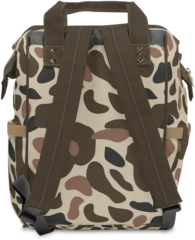 Old School Camo Backpack/Camo Diaper bag/Trendy Camo Travel Bag