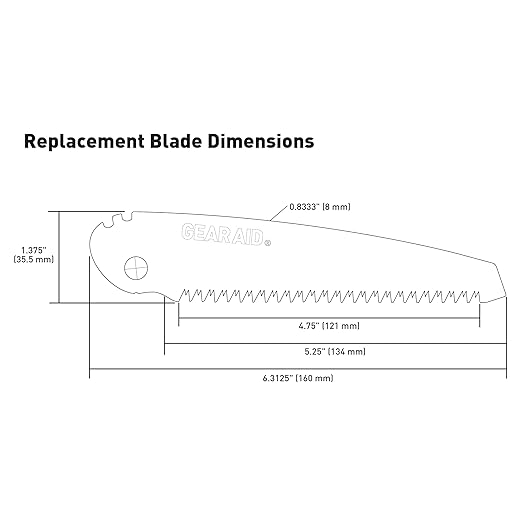 GEAR AID Skara Dual Position Folding Camp Saw and Protector Sheath Ideal for Cutting 2.5” Diameter Wood for Camping Hiking Trail Maintenance Hunting and General Pruning