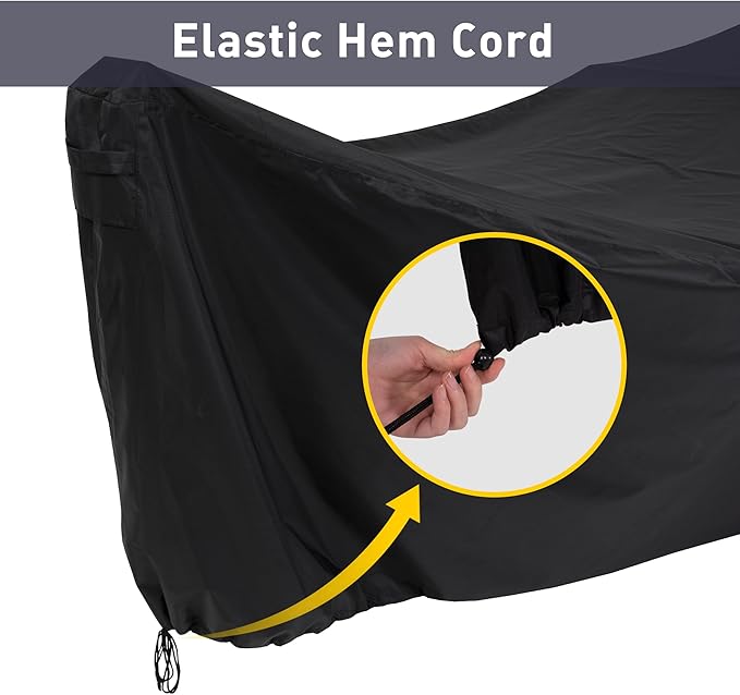 SUNCREAT Hammock Cover Water-Resistant Polyester Hammock Stand Cover for 14ft Arc Stand Black