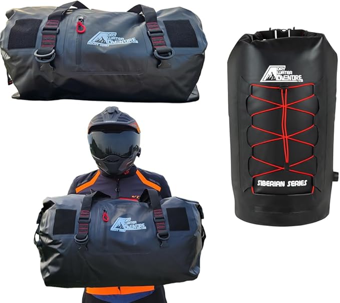 Buy 2 Rocky Series LT-80 (80 Liter) Waterproof Dry Duffel Bags &amp Get 1 Siberian Cooler LT-20 (20 Liter)