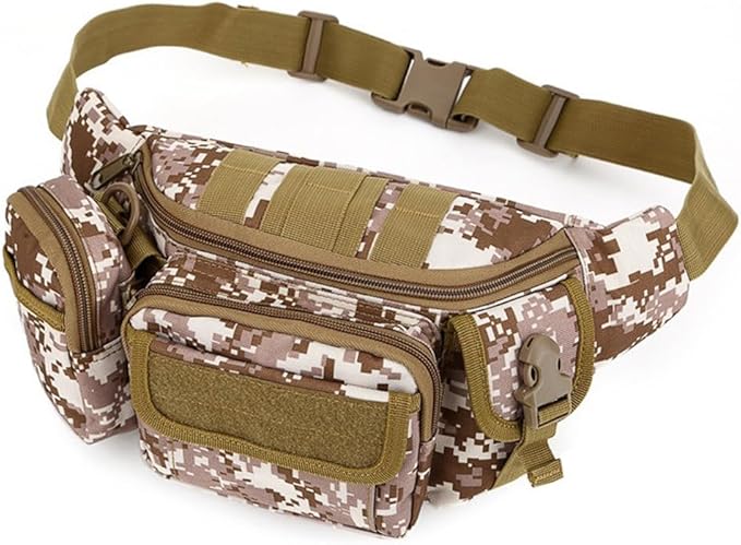 Tactical Waist Pack Military Fanny Pack for Men Outdoor Army Waist Bag Large Waist Pack for Daily Life Cycling Camping Hiking Hunting Fishing (CP)