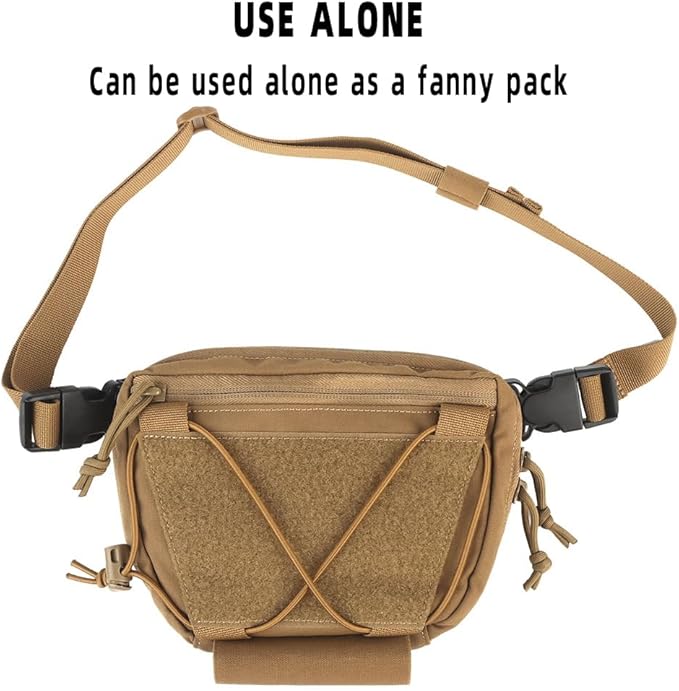Tactical Vest Sub Abdominal Pouch Dump Drop Pouch Hunting Vest Fanny Pack Quick Release Airsoft Vest Expansion Gear