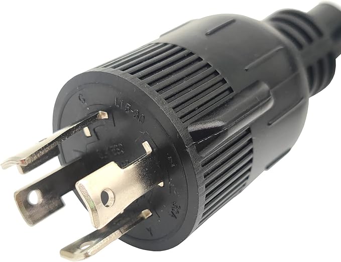 Parkworld L15-30P Generator 4-Prong 30 Amp 250-Volt Twist Lock NEMA L15-30 Plug Power Cord UL Listed (10FT)
