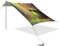St Patrick's Day Golden Coins Pot Beach Tent Sun Shelter Set UPF50+ UV Protection 10.5 x 9.19 FT Camping Shade Canopy with Sandbags Sand Anchors Carrying Bag and Others
