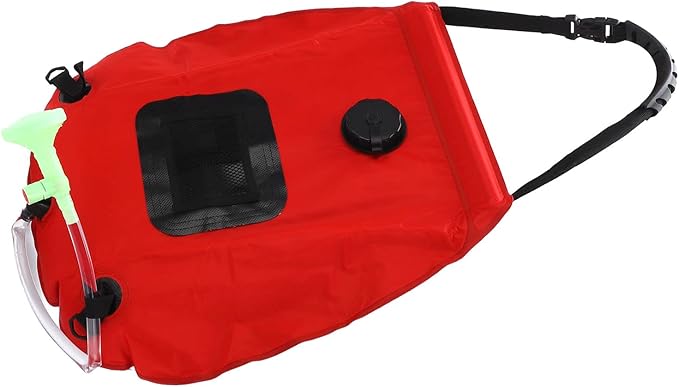 20L Folding Solar Heated Shower Bath Bags with Hose Shower Head Faucet for Camping Hiking