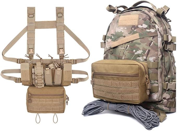 Outdoor Sports Airsoft Gear Molle Assault Combat Hiking Bag Accessory Camouflage Pack Tactical Kit Pouch
