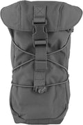 ACEXIER Tactical GP Molle Utility Pouch Bungee Shock Cord Quick Release Buckle Fastener Water Hydration Bag Kettle Holder Hunting Bag (Grey)