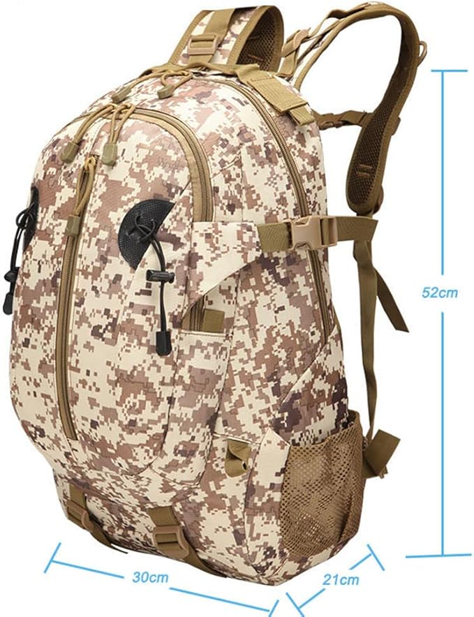 Outdoor Sports Pack Hiking Bag Tactical Rucksack Camo Knapsack Combat Camouflage Tactical 30L Backpack