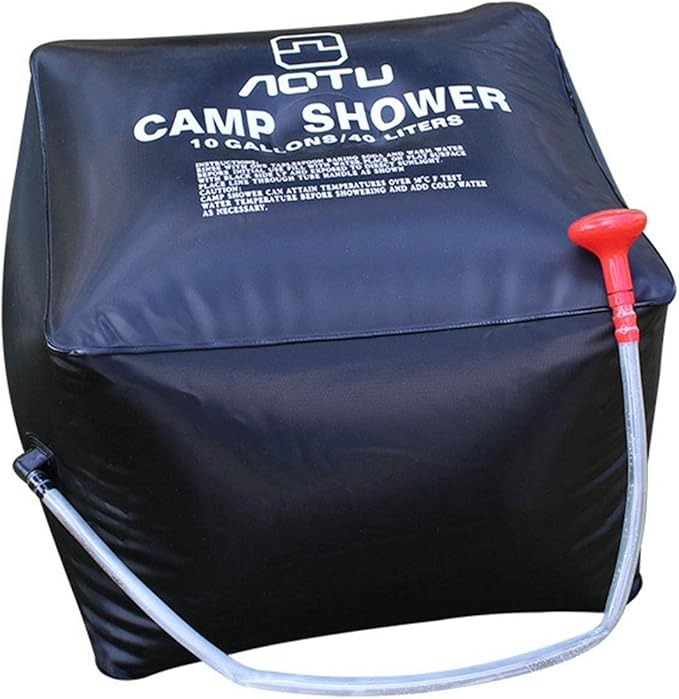 Portable 40L External Portable Heating Solar Shower Bag Water Bathroom Storage Bag for Hiking