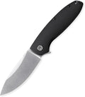 Petrified fish PFB01 Terra3.54 D2 Steel Blade G10 Handle Flipper Liner lock Folding knife (Black G10 Stonewashed)