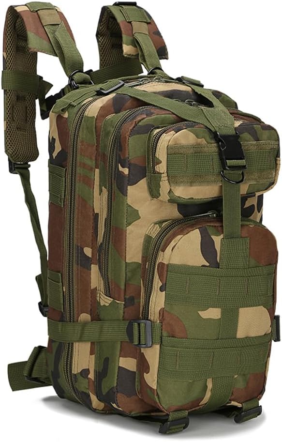 Military Tactical Backpack Rucksacks 3 Day Assault Pack for Hunting Trekking Camping Outdoor (Jungle Camouflage)