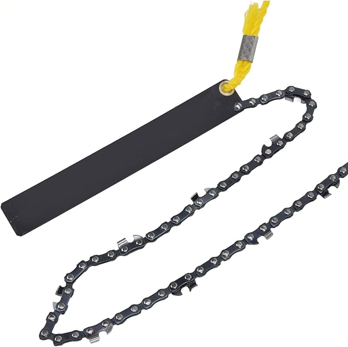 48 Inch Rope Saw 63 Teeth High Limb Rope Saw Hand Pulled Saw Chain Folding Pocket Chainsaw Limb Saw Hand Saws for Tree Trimming