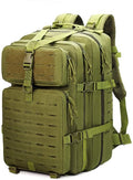 Outdoor Sports Pack Hiking Bag Tactical Rucksack Camo Knapsack Combat Camouflage Tactical Molle Backpack - Green