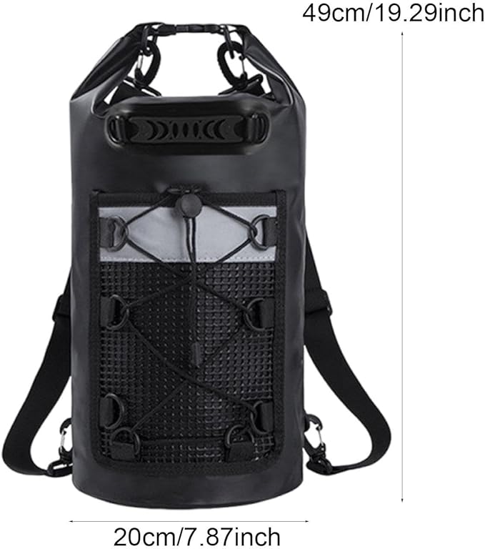 Dry Bag Storage Bag Keeps Gear Dry 10L Lightweight Comfortable with Handle for Camping Men/Women Boating Hiking Rafting Black