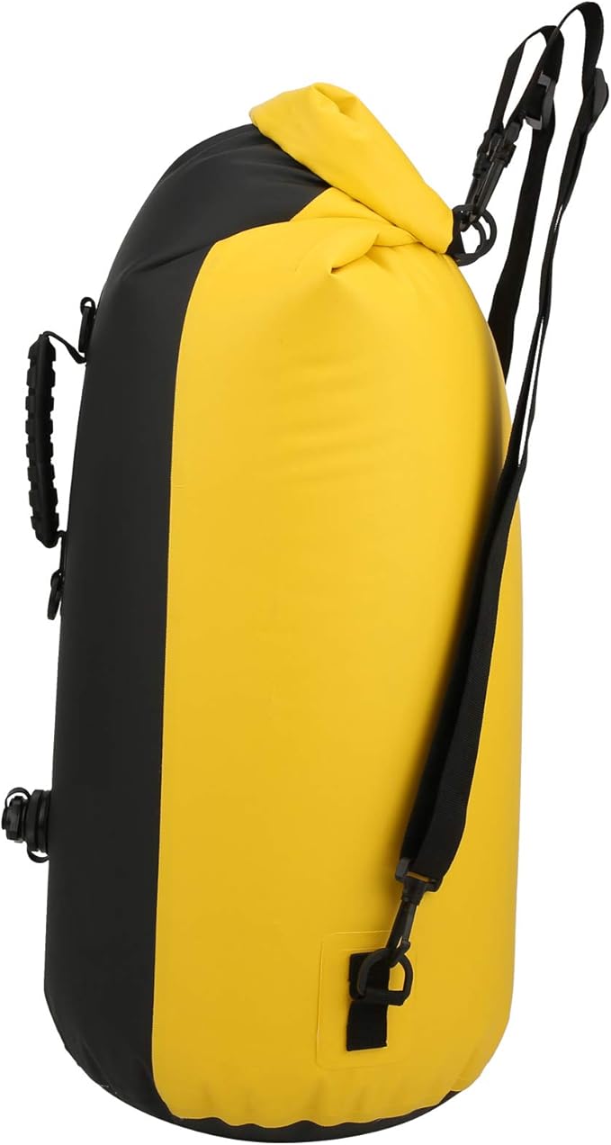 60L Inflatable Backpack Swimming Drifting Bag for Rafting Storage Transparent PVC Dry Bag with Double Air Nozzle Lightweight and Durable Comfortable Grip Easy Charging and