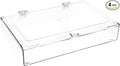 Pioneer Plastics 600C Clear Rectangular Plastic Hinged Container 9.5 W x 6.25 D x 1.5625 H Pack of 4