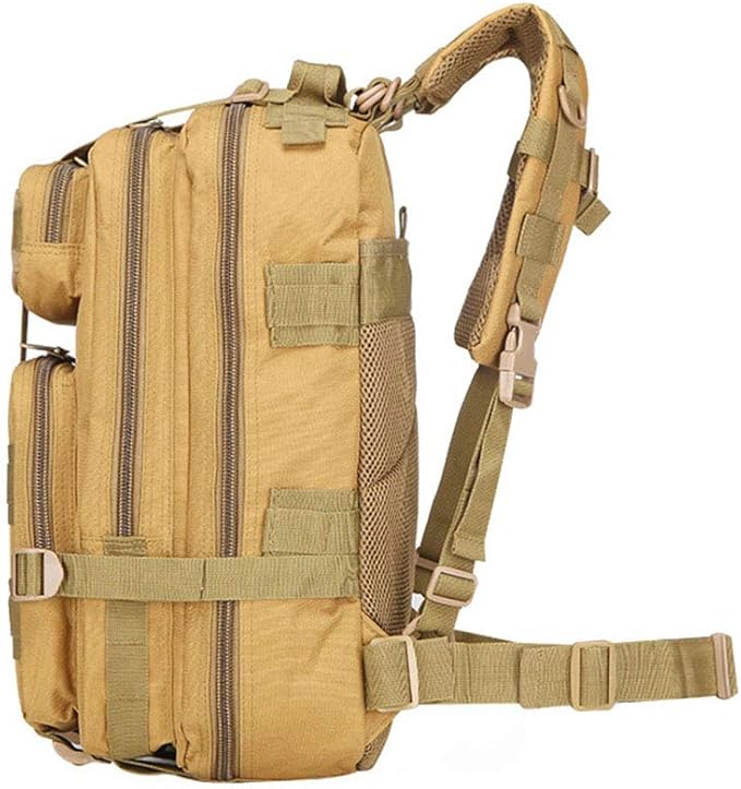 Outdoor Sports Pack Hiking Bag Tactical Rucksack Camo Knapsack Combat Camouflage Tactical Molle 25L 3P Backpack - Typhoon