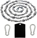 upgrade 53 Inch High Reach Tree Limb Hand Rope Chain Saw Cuts Branches Manual Pocket Chainsaw with 68 Sharp Blades on Both Sides for Gardening Camping Hiking Survival Gear-No Ropes Included