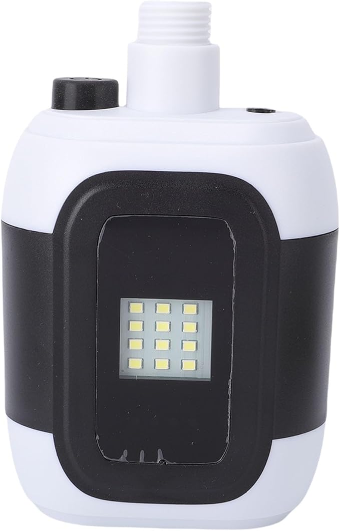 Brrnoo Portable Camping Shower Built in Light and Flexible Mounting System 2000mAh Battery with 30 Min Runtime 4 5L Min Waterflow for Outdoor Showers Camping Hiking Pet Washing