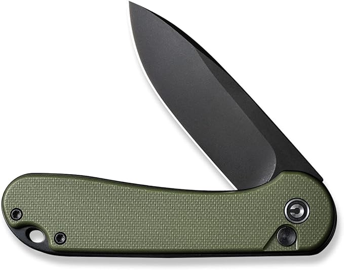 CIVIVI Elementum II Pocket Folding Knife 2.96 Nitro-V Steel Blade G10 Handle Utility Knife with Deep Carry Pocket Clip for Camping Hiking Hunting C18062P-3