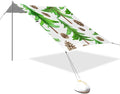 Beach Canopy with Windproof Ropes &amp Sandbags Beach Tent Sun Shade Sun Shelter for Camping Trips Fishing Backyard Fun or Picnics Pine Tree