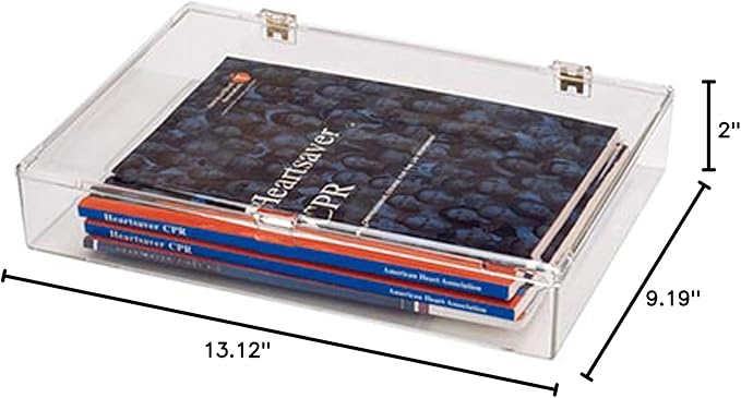 Pioneer Plastics 700C Clear Rectangular Plastic Container with Snap Closure Lid 13.125 W x 9.1875 D x 2 H Pack of 2