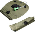 UPKOCH Portable Camping Shower Bag Solar Water Storage with Shower Nozzle for Outdoor Activities for Hiking Beach Fishing and Picnics Olive Green