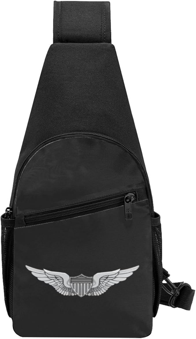 Army Aviator Wing Chest Pack Leisure Shoulder Crossbody Chest Bag