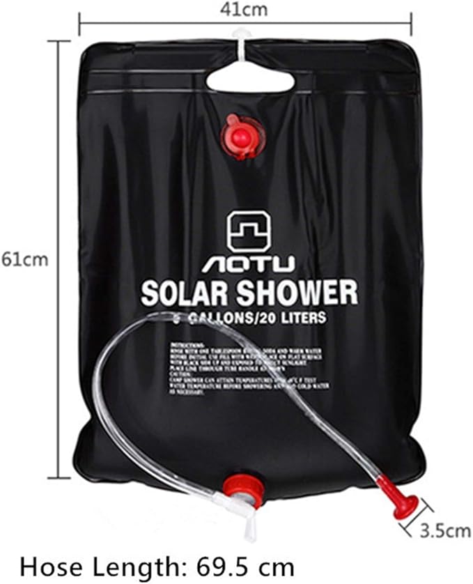 Portable 20L Portable Solar Heating Bathroom Storage Package Outdoor Camping Hiking Shower Bag