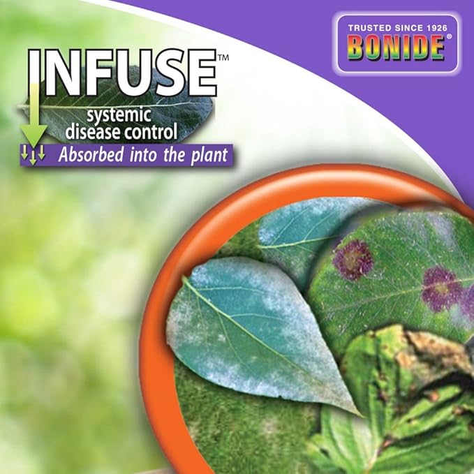Bonide Infuse Systemic Disease Control 16 oz Concentrated Solution for Plant Disease Control Long Lasting &amp Waterproof