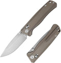 CMB Braveman EDC Knife Folding Pocket knife with Clip for Men and Women Crossbar Lock Knife with S35VN Steel Blade Titanium Handle for Outdoors Camping Hiking-CMB-17 (CMB-17G)