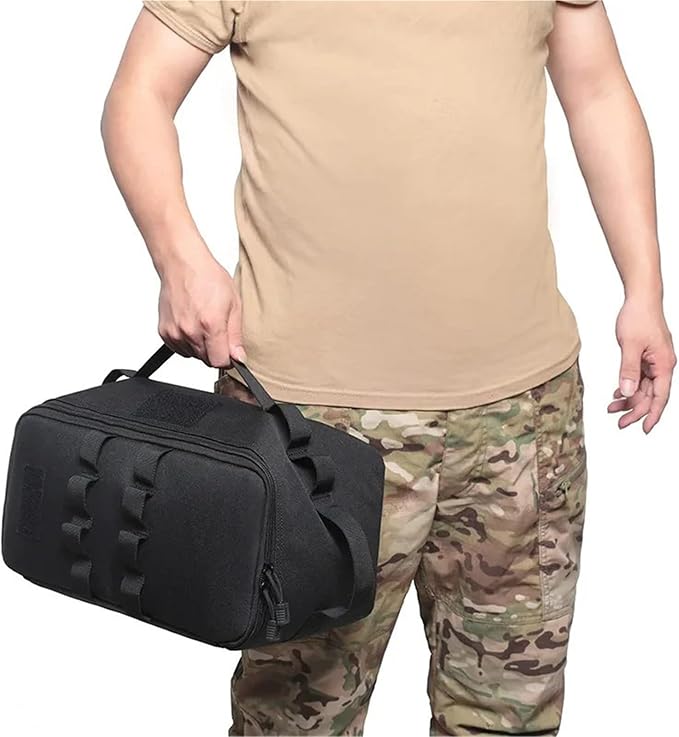 Outdoor Camping Storage Bag Basket Gas Stove Canister Pot Carry Bag Sack Picnic Bag Cookware Utensils Organizer