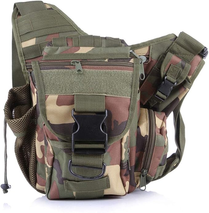 Sunnystacticalgear Outdoor Sports Hiking Sling Bag Shoulder Gear Pack Chest Range Bag Molle Camouflage Tactical Versipack - WL