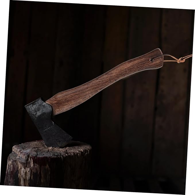 BESPORTBLE 2pcs Ergonomic Wooden Axe Handle Non-Slip Replacement Grip for Camp Hatchet Fire Axe Handle for Easy Chopping and Splitting