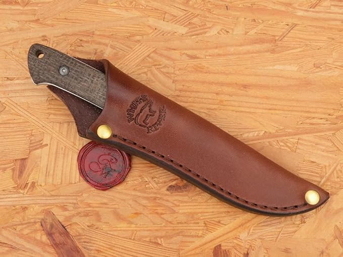 White River Small Game Natural Burlap Micarta Handle