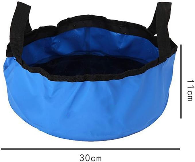 Beach Bag Outdoor Portable Waterproof Bucket Used for Outdoor Cycling Camping Water Sports Storage Bag Outdoor Quick-Drying Bag (Color : Blue Size : 3011cm)