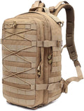 Outdoor Sports Pack Hiking Bag Tactical Rucksack Camo Knapsack Combat Tactical Molle Backpack - Tan