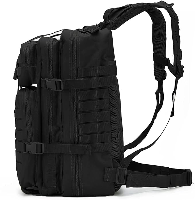 QT&ampQY 45L Military Tactical Backpacks For Men Camping Hiking Trekking Daypack Bug Out Bag Lage MOLLE 3 Day Assault Pack