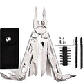 Multitool Set with Pliers Knife Scissors for DIY Repair Camping EDC Survival Gear(DL30 Full Set Silver)